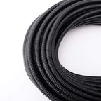 ZhiYo 50 FT 1/4” Wire Loom Split Tubing Auto Wire Conduit Flexible Cover | High Temperature Heat Resistant -40F to 257F | Plastic Cover for Electrical Wires & Cables