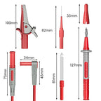 Goupchn Multimeter Test Leads Kit 10PCS Test Cable Probes 4mm Banana Plug with Alligator Clips Wire Piercing Probes for Electrical Testing 1000V 10A