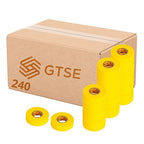 GTSE Yellow Electrical Tape, 240 Rolls Bulk Box – Waterproof, Industrial Grade Vinyl, 3/4 in x 66ft– Strong Self-Adhesive PVC Electric Tape for Wire Insulation, 7 Mil, 600V – UL/CSA Listed