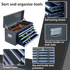 Rolling Tool Chest,13-drawer Tool Box Organizer with Wheels,Large Tool Storage Cabinet with Sliding Drawers,High Capacity Tool Chest with Locking System (Blue＆Grey)