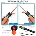 Visual Fault Locator 50KM Range, VFL Tester Kit - Includes Single Mode 9/125um FC Male to LC Female Adapter and Red Light Pen for Fiber Optic Cable Network Testing