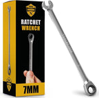 TOOLGUARDS 7mm Wrench - Ratcheting Wrench - Slim Profile - Ratchet Wrench - 100% Lifetime Satisfaction Guarantee
