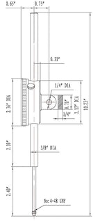 Accusize Industrial Tools 0-2'' by 0.0005'' Dial Indicators, P900-S112
