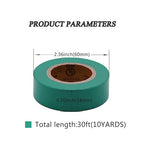 Electrical Tape Green 6 Pack 3/4-Inch by 30 Feet, Voltage Level 600V Dustproof, Adhesive for General Home Vehicle Auto Car Power Circuit Wiring Green