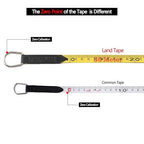 LAND 100FT/30M Fiberglass Tape Measure - Dual-Inch/Metric Scale, Lightweight & Durable, Portable Long Measuring Tape for Construction, Surveying, Landscaping