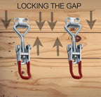 Toggle Latch Clamp 4002 Style,550Lbs Holding Capacity,Toggle Latches,Adjustable Heavy Duty Medium Latch for Smoker lid,ToolBox Cases and More (R4002-6PCS)