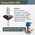 POWERTEC Router Centering Pin and Cone Set for Porter Cable Style Router Sub Bases with 1/2" & 1/4" Ends, Calibrate Router Base Plates, Centering Template Guides on Routers Tool & Accessories - 71833