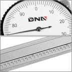 DNA Motoring TOOLS-00055 Premium-Grade Stainless Steel Dial Caliper, 6 Inch, Shockproof Measuring Micrometer w/Lockable Head