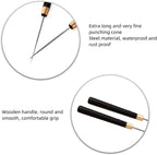 votuyet 2 Pcs Scratch Awl Tool Leather Punch Tool,Leather Craft Repair Tools Sewing Tailors Awl