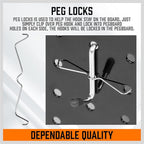 HORUSDY 150-Piece Pegboard Hooks Assortment, Pegboard Accessories with Pegboard Bins for Organizing Various Tools