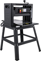 VEVOR Thickness Planer - 13-Inch Benchtop Wood Planer, 2000W, 8000 rpm, 15 AMP, Foldable, 6m/min Planing Speed, Iron Stand, Dust Exhaust for Woodworking
