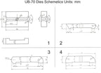 KAKA INDUSTRIAL Universal Bender, Manual Metal Bender, 120 Degree Strip Steel, Flat Steel, Round Steel, Angle Steel Rod Bender, Hot and Cold, 2-3/4-In Bar Bending Machine UB-70