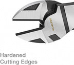 WORKPRO 7-Inch Diagonal Pliers in CRV Steel for Cutting Wires, Bi-material Handle Comfort Grip