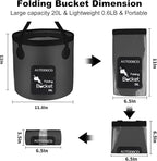 AUTODECO Collapsible Bucket 5 Gallon Container Folding Water Bucket Portable Wash Basin 20L