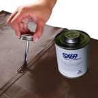 SX 69 Vinyl Repair Kit | Inflatable Bounce House Repair Kit | Includes 8 Ounce Adhesive and Vinyl Roll | for Flexible, Waterproof Repairs of Tears, Punctures, and Holes