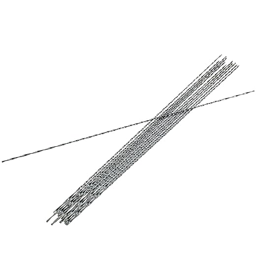 Scroll Saw Blade, 12 Pcs Spiral Scroll Saw Blades for Wood Metal Plastic Cutting Sawing Carve (#5)