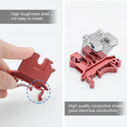 Red UK-2.5B Rail Type Terminal Block Voltage and Current Safety Ground Terminal Block 800V 32A 2.5 Square mm 100 Pack