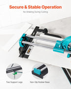VEVOR Manual Tile Cutter, 48 inch Professional Porcelain Ceramic Tile Cutter, Double Rails with Tungsten Carbide Cutting Wheel, Anti-Skid Feet & Infrared Positioning for Home Industrial