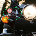 Motorcycle Spotlight Mount Brackets, Motorbike Tube Clamp Turn Signal Mounting Clamp Holder for 0.78"-1.5" Roll Bar (2 Pcs)