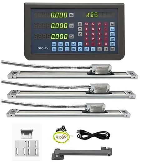 3-Axis Digital Readout Display, Linear Magnetic Scale Kit for Milling Machine (10“x16 x14 3 Axis DRO)