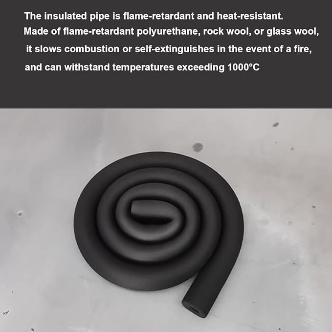 Foam Pipe Insulation - Pipe Insulation Foam Tube 1.7/1.8m (5.6/5.9ft) Long, Inner Diameter 25/50/90mm (1"/ 2"/3-5/9") ID, Suitable for Insulating Air Conditioning Water Pipes(7/9"*0.59"-5.6Ft)