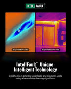 F2W Thermal Camera 256x192 IR Resolution, 640x480 Super Resolution Thermal Imaging Camera with IntellFault Intelligent Scene,3.2" Screen,25Hz,-4°F to 1022°F,App Image Transfer & PC Analysis, Case