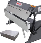 KAKA INDUSTRIAL Box and Pan Brake, 24-Inch Metal Brake Bender, 20-Gauge Mild Steel Capacity,0-135 Degree Adjustable Heavy-Duty Aluminum Brake W-2420A