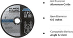 BHA Metal and Stainless Steel Thin Cut Off Wheels for Angle Grinders, 6” x .045” x 7/8” - 25 Pack