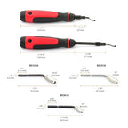 AFA Tooling - Extendable Neck Deburring Tool with 3 Extra Swivel Blades - Works on Metal, Resin, PVC Pipes, Copper, Plastic and 3D Printed Edges - Plumbing & 3D Printing Burr Removal Reamer Tool
