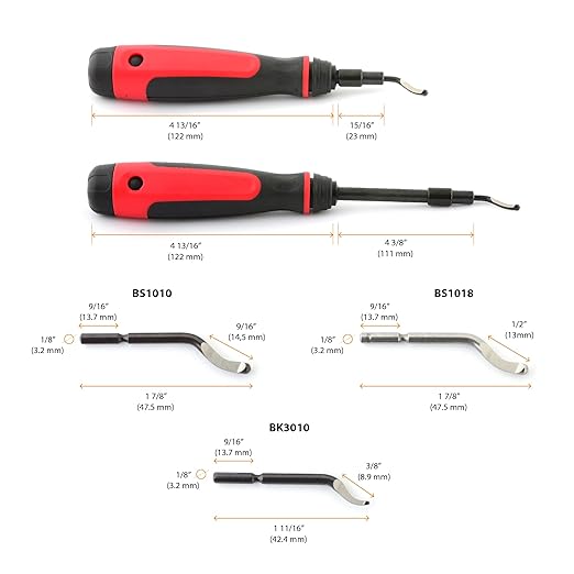 AFA Tooling - Extendable Neck Deburring Tool & Countersink Hand Reamer with 15 Extra Blades - Works on Resin, PVC Pipes, Copper, Plastic - Plumbing & 3D Printing Burr Removal Reamer Tool