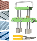 Roller Bender, 0-90°Bending Angle Metal Bending Tool, Steel Aluminum Copper Plate Metal Roller Bending Tool for Various Metal Roofing (Green)