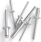 (120Pcs) 3/16" x3/4" Aluminum Blind Rivets, 4.8 x 19mm Pop Rivets,Rivets for Metal,Silver-(VG10111)