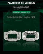 SCITOO Front Left+Right Brake Calipers Without Bracket 192713 192712 Compatible For Toyota For 4runner 2003-2005,For Toyota For Sequoia 2001-2007,For Toyota For Tundra 2000-2006