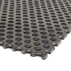 OnlineMetals A36 Carbon Steel Perforated Sheet, Unpolished (Mill) Finish, Hot Rolled, Staggered 0.1875" Holes, ASTM A36, 0.06" Thickness, 16 Gauge, 24" Width, 24" Length, 0.25" Center to Center