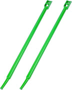 Winch Bar, Combination Winch Bars with Square Head for Flatbed Trailer Winches and Trucks, Painted Carbon-Steel Construction Winch Bar with No-Slip Handle, 2 Pack (Green)