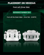 SCITOO Front Left Brake Caliper With Bracket 18-B4791 Compatible For Honda Odyssey 2005-2010