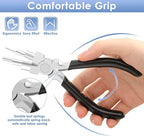 Bail Making Pliers, 6 in 1 Round Nose Pliers for Making Jump Rings, Wire Wrapping, Jewelry Making, Loop Making, Forming Bends