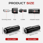 Angle Grinder Conversion Accessories Adapter Kit, 2025 Bloomy Flower Calendar, Interface Connector Adapter for Angle Grinder Polisher Drill Bit Connecting Tool for 6mm+3mm Conversion (1 set-6mm+3mm)
