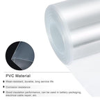 MECCANIXITY Battery Wrap PVC Heat Shrink Tubing 50mm Dia 80mm Flat 33 Feet(10meters) Clear Good Insulation for Battery Pack