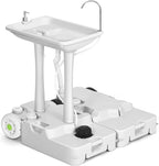 YITAHOME Portable Sink Camping,30 L Hand Washing Station with 30 L Sewage Tank, Rolling Wheels, Soap Dispenser, Towel Holder, Ideal for Outdoor, Travel, RV, Boat, Camper, Tripper
