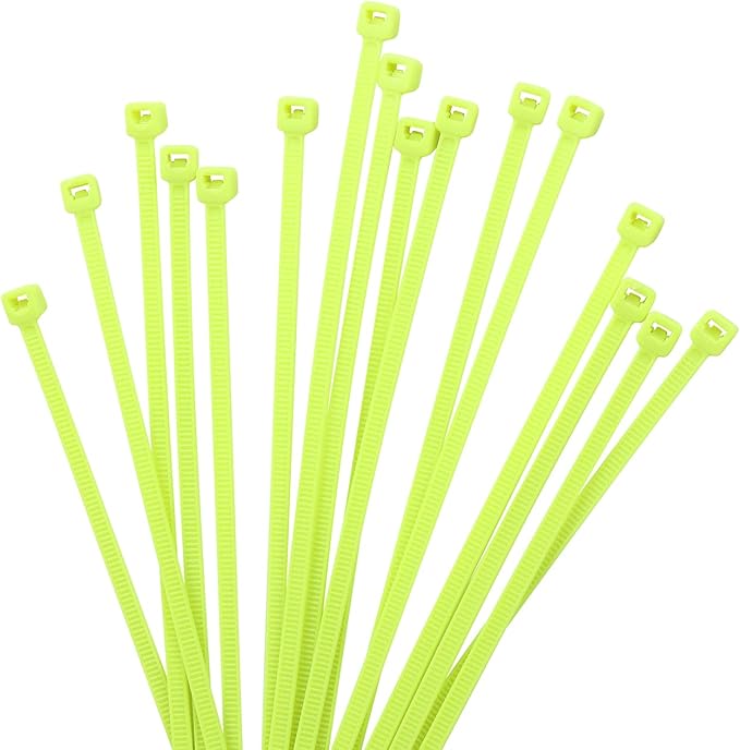 XINGO 1000 PCS 8 inch Cable Zip Ties, 18lb Strength, Small Tie Wraps Self-Locking Nylon Zip Ties for Indoor and Outdoor Use (Apple Green)