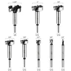 HPHOPE Forstner Bit Set 8Pcs - Forstner Bits for Wood, Wood Drilling with Storage Case
