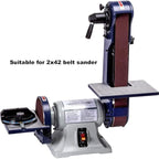 2x42 Sanding Belts, Aluminum Oxide Belt Sander Sandpaper, 2 Each of 40 80 120 150 240 400 Grits,12 Pack(2x42in)