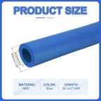 uxcell Pipe Insulation Tube Foam, 7/8" ID x 3/16" Thick x 1.64ft Foam Pipe Cover Non-Slip Hollow Tubing Guitar Air Conditioner Stand Fitness Equipment Handles, Blue