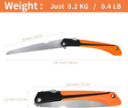 Folding Insulation Hand Saw, 10 Inch Steel Blade Wavy Teeth Serrated Sharp Utility Tool, Foldable for Cutting Foam, Mineral Wool, Styrofoam Rockwool (Folding Hand Saw)