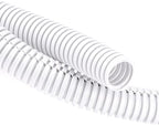 ZhiYo 20FT 1/4” Wire Loom Split Tubing Auto Wire Conduit Flexible Cover | High Temperature Heat Resistant -40F to 257F | Plastic Cover for Electrical Wires & Cables, White