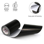 BOMEI PACK Black Aluminum Tape, 8 Inch x 165 Foot, Waterproof, Black Foil Tape for HVAC, Air Ducts, Pipe, Metal Repair