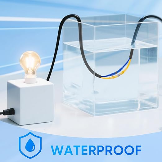 TICONN 150 PCS Solder Seal Wire Connectors, Heat Shrink Butt Connectors, Waterproof and Insulated Electrical Wire Terminals, Butt Splice (150PCS, Blue)