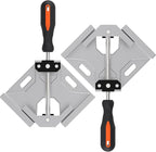 Corner Clamp, 2pcs 90 Degree Right Angle Clamp with Adjustable Aluminum Alloy Swing Jaw, Single Handle Clamps for Woodworking Tools Photo Framing, Present for Men Dad 15.1 Inch