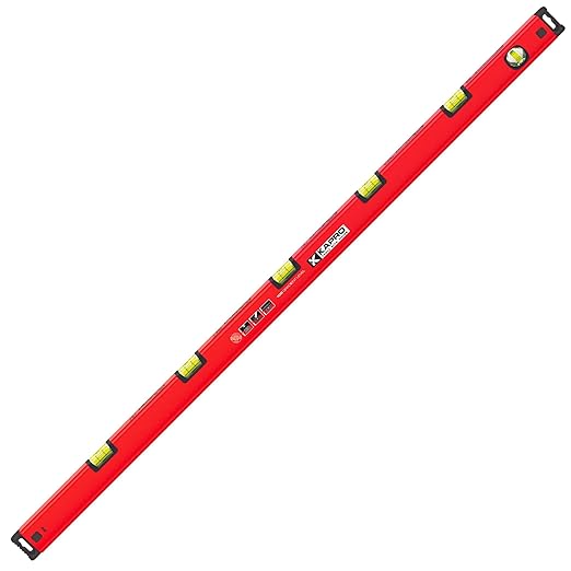 Kapro - 105 Topgrade Gradient Box Level - with Slope Measurements - Features Pre-Set Sloped Vials, Rubberized End Caps, Finely Milled Precision Surface - Hand Calibrated - Aluminum - 48 Inch